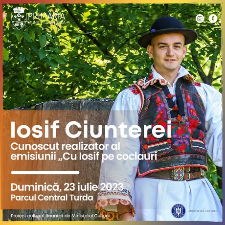Iosif Ciunterei, cunoscut realizator al emisiunii Cu Iosif pe coclauri va prezenta duminică, 23 iulie, Festivalul de Folclor "În grădina dorului".